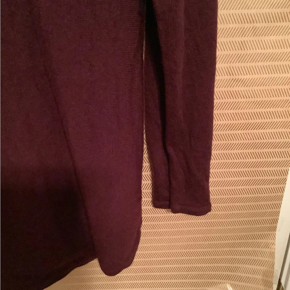 MAX STUDIO~MERLOT BLOUSE~ MERRINO WOOL 100% ~LG - Picture 3 of 5